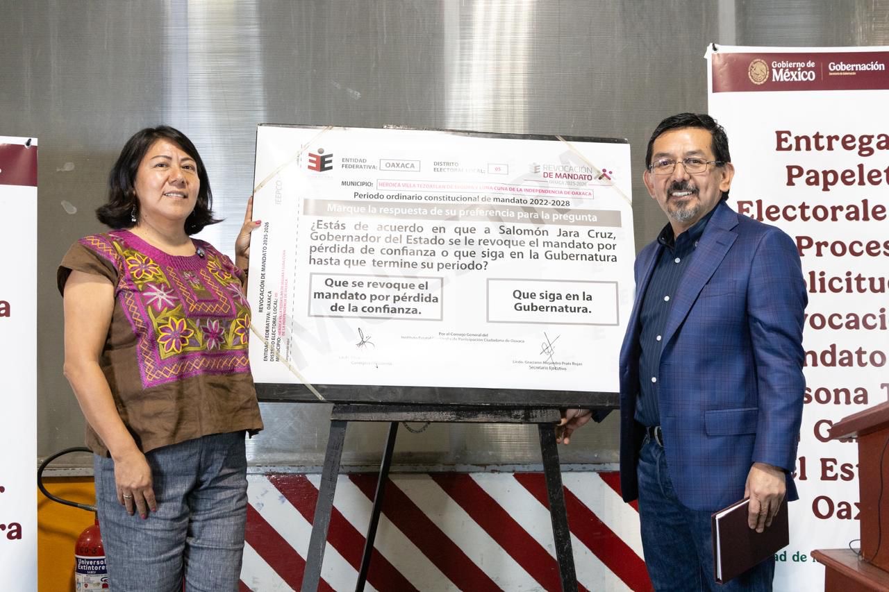 El IEEPCO traslada papeletas de Revocación de Mandato a los 25 Consejos Distritales