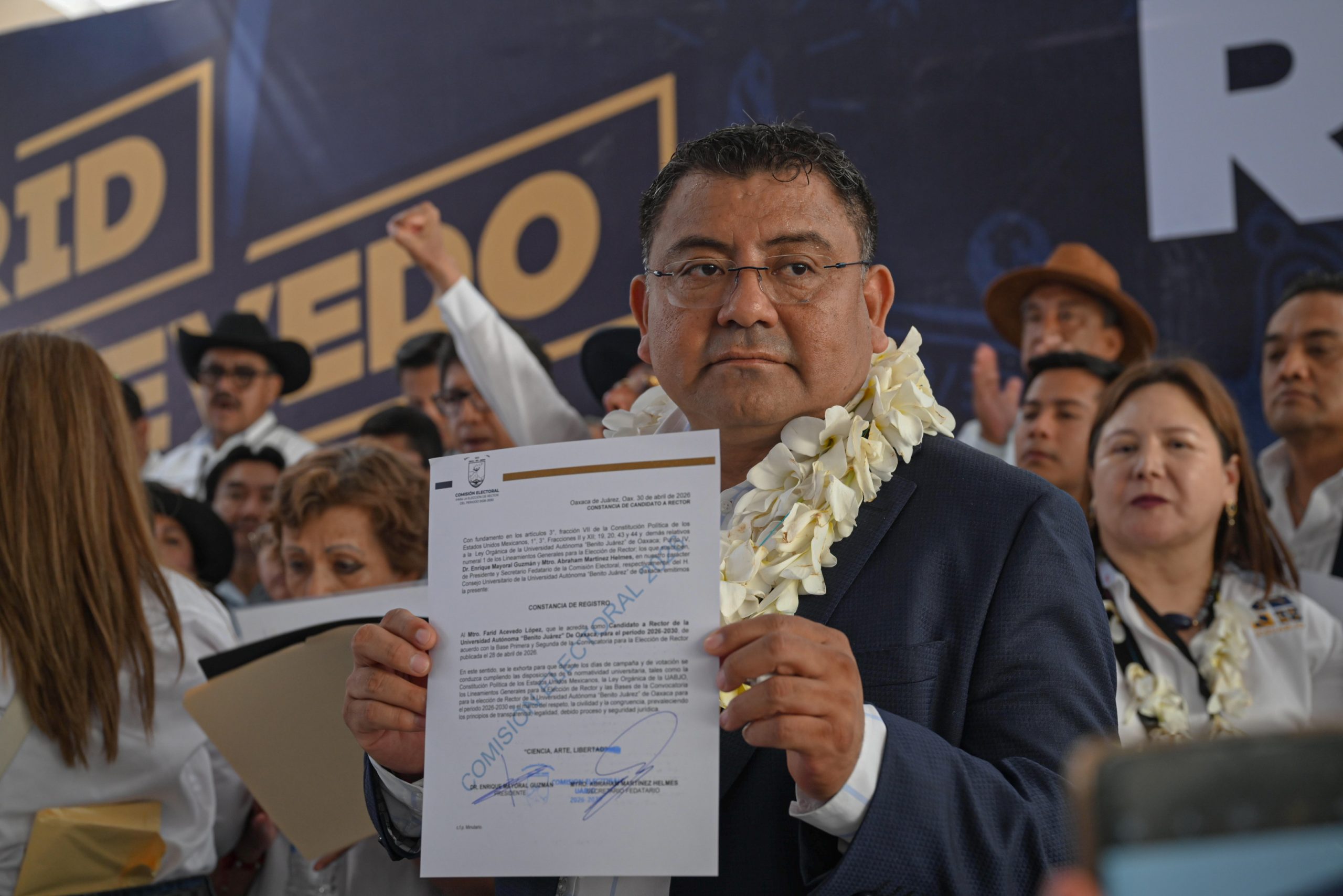 FARID ACEVEDO INICIA CAMPAÑA POR LA RECTORÍA DE LA UABJO CON AGENDA ACADÉMICA, DEFENSA DE LA AUTONOMÍA Y ESTABILIDAD INSTITUCIONAL.