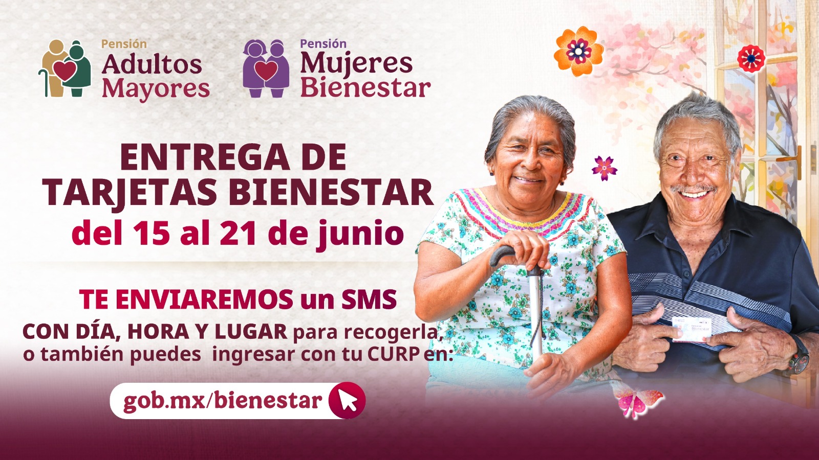 Bienestar realiza la entrega de Tarjetas de las Pensiones para Adultos Mayores y Mujeres Bienestar: Leticia Ramírez